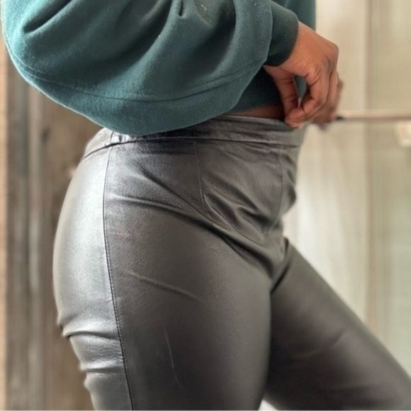 Clio 100% Leather Pants - Picture 3 of 12